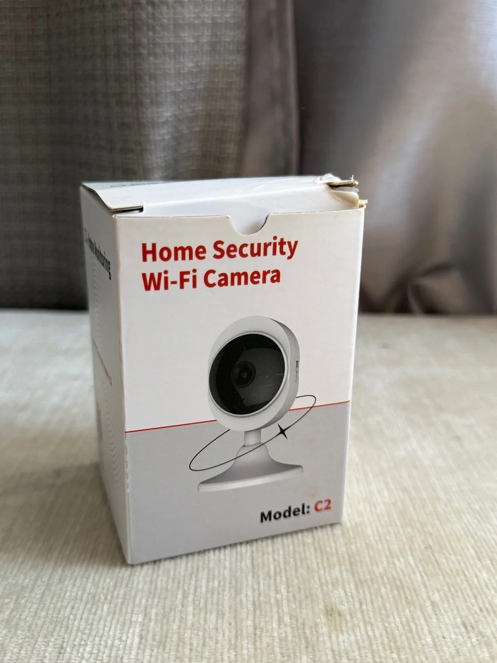 Compact White Home Wi‑Fi Security Camera (C2)